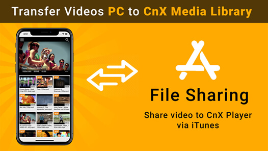 video transfer via file sharing in best 4k video player for iphone