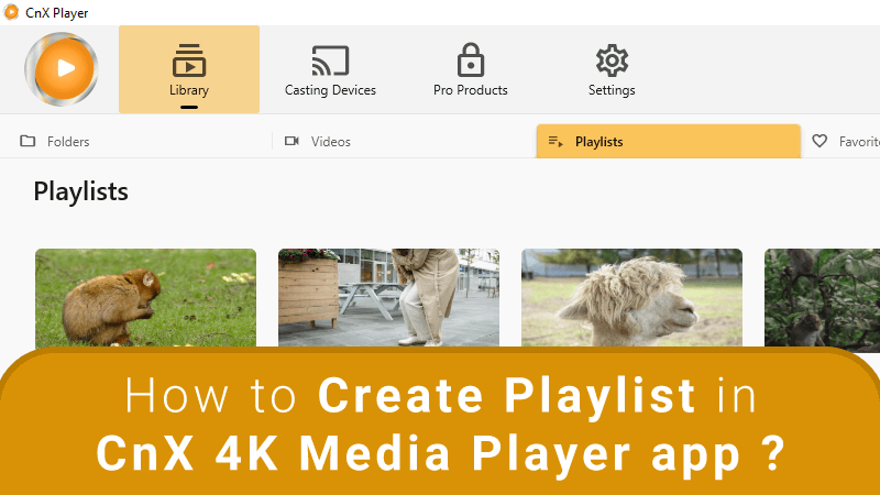 create playlist to media gallery