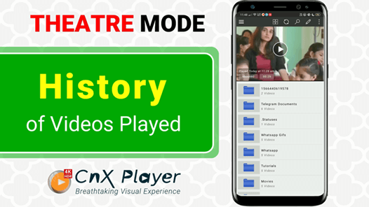 manage history of videos played